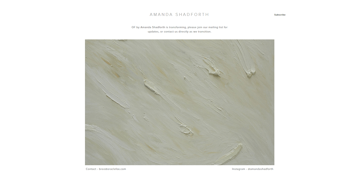 Amanda Shadforth Password Page